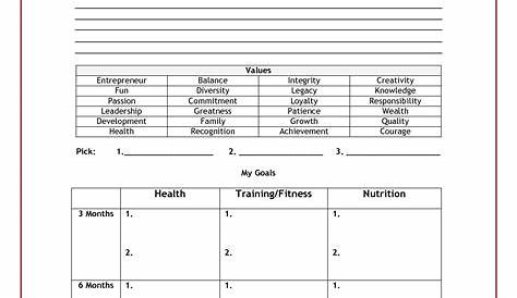 15 Best Images of Exercise Plan Worksheet - Personal Fitness Plan