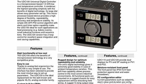 Honeywell Udc 100 L Manual