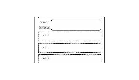 Informational Writing Graphic Organizer by First Grade Essentials