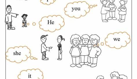 Personal Pronouns Worksheets For First Grade