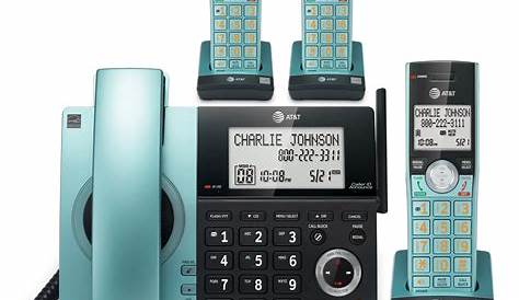 AT&T CL84367 DECT 6.0 Expandable Corded/Cordless Phone with Smart Call