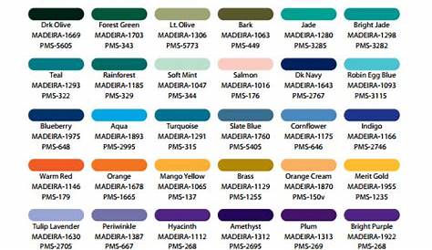 FREE 25+ Sample Color Chart Templates in PDF | MS Word