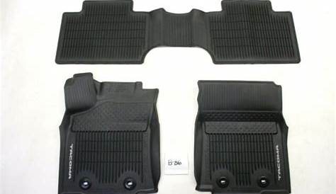 2016-2019 Toyota Tacoma Floor Mats All Weather Rubber Genuine OEM