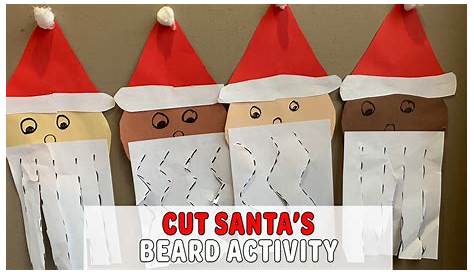santa beard cut out