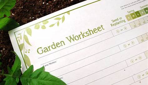garden planning worksheet