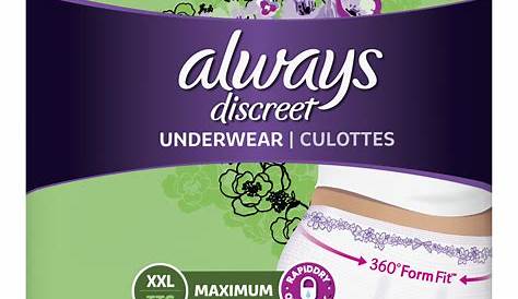 Always Discreet Max Protection Incontinence Underwear, XXL, 13 ct