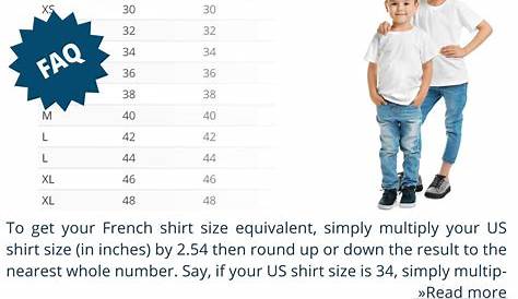 us to french sizes