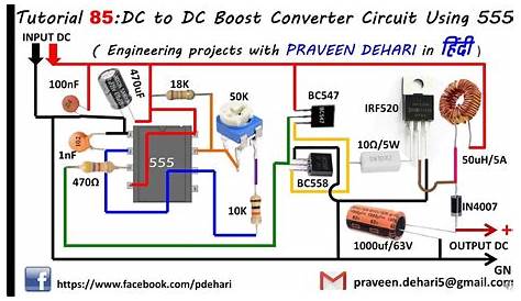 DC to DC Boost Converter Circuit Using 555 (Tutorial : 85 in हिंदी