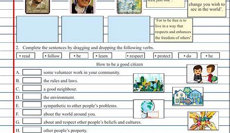 How to be a good citizen - Interactive worksheet