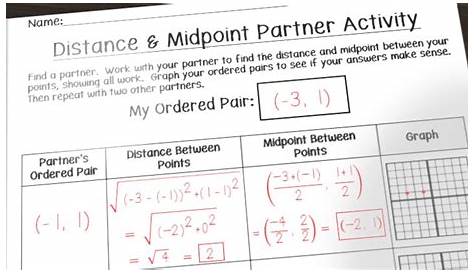 Having Fun with Distance and Midpoint - Math in the Middle