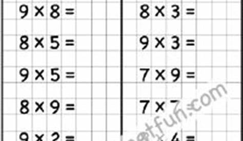multiplication worksheet 012