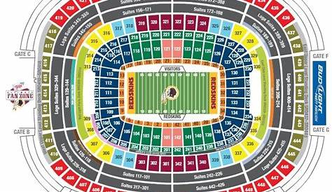 Fedex Field Seating Map - FedExField, Landover MD | Seating Chart View