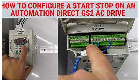How to configure an Automation Direct GS2 Drive for a START/STOP