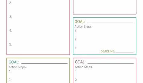 goal setting worksheet pdf