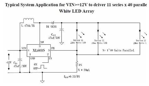 12V LED circuit diagram Switching Constant Current Driver circuit diagram
