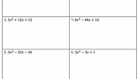 factoring polynomials worksheet answers