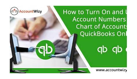 quickbooks chart of accounts numbers