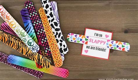 slap bracelet valentine printable