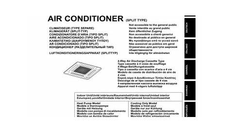 air conditioner (split type) installation manual | Manualzz