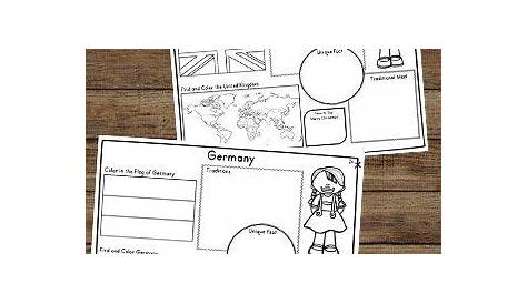 FREE Printable Children Around the World Worksheets | Geography for