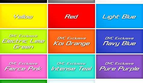 Plasti Dip Color Chart