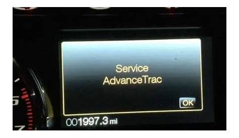 how to fix service advancetrac ford fusion