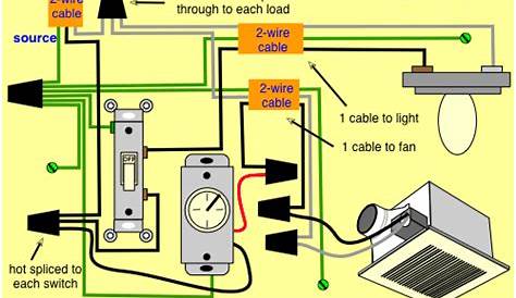 bath fan heater light wiring diagrams