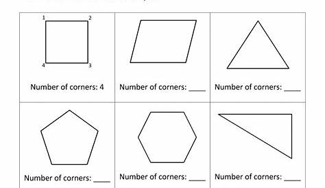 Worksheet For Shapes For Grade 1 : Geometry Worksheets For Students In
