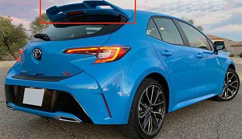 2019-2022 Toyota Corolla Hatchback E210 Spoiler-Painted - Aggwings