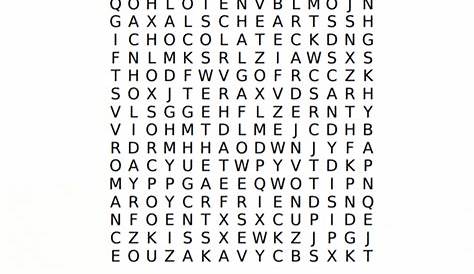 Free Valentine Word Search for Kids