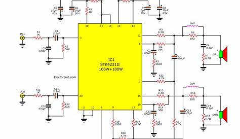 4 channel power amplifier circuit diagram
