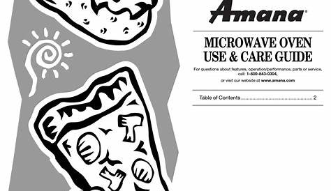 AMANA AMC1070 USE AND CARE MANUAL Pdf Download | ManualsLib