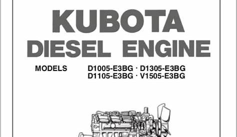 Kubota D905 Engine Parts Manual