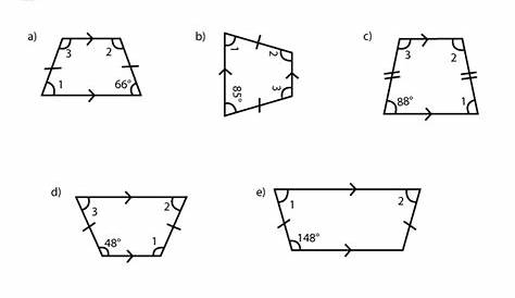 area of trapezoid worksheets
