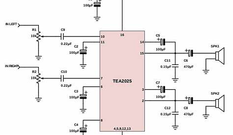 This stereo amplifier circuit diagram is cheap and simple. It is probably the one of the easiest