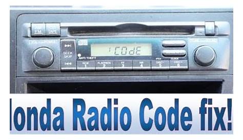 radio code 2008 honda civic