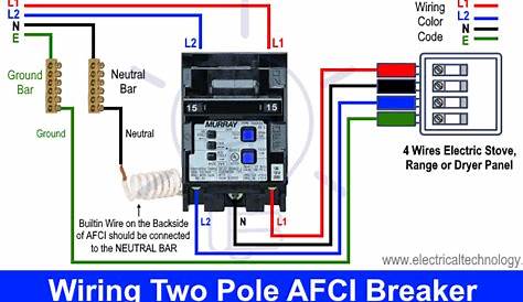 double pole circuit breaker wiring diagram