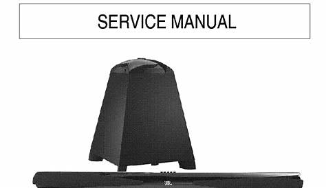 JBL SB300 SOUNDBAR SUBWOOFER SM Service Manual download, schematics