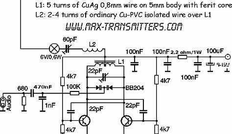 2km fm transmitter circuit diagram