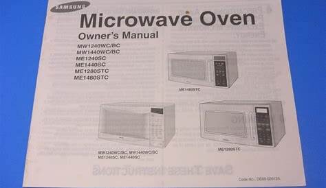 Samsung Microwave Service Manual