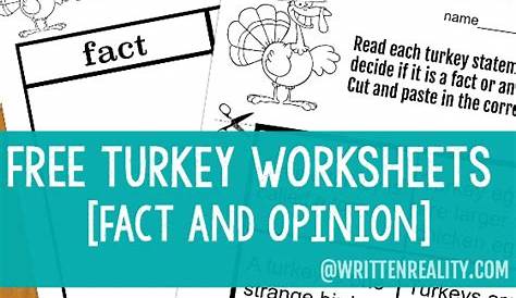Let's Talk Turkey With These Free Thanksgiving Worksheets - Written Reality
