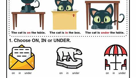 Prepositions Worksheets