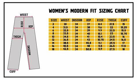 wonderly jeans size chart