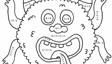 Color By Number Math Coloring Pages - Math Coloring Pages For Kids Math