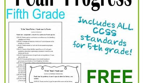 "I Can" 5th Grade Common Core in Spanish - The Curriculum Corner 4-5-6