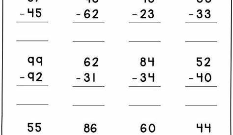 2-Digit Addition and Subtraction Without Regrouping Worksheets