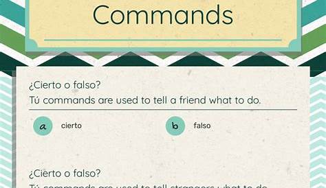 Affirmative Tú Commands | Interactive Worksheet by Melissa Harris