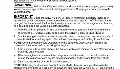 schumacher 80 amp battery charger manual