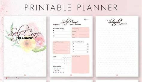 self care planner printable