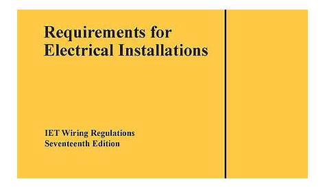 17th edition wiring regs